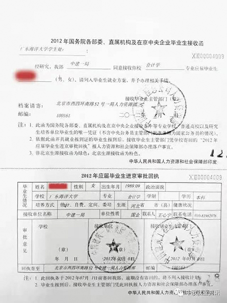 省内外接收函范本一览